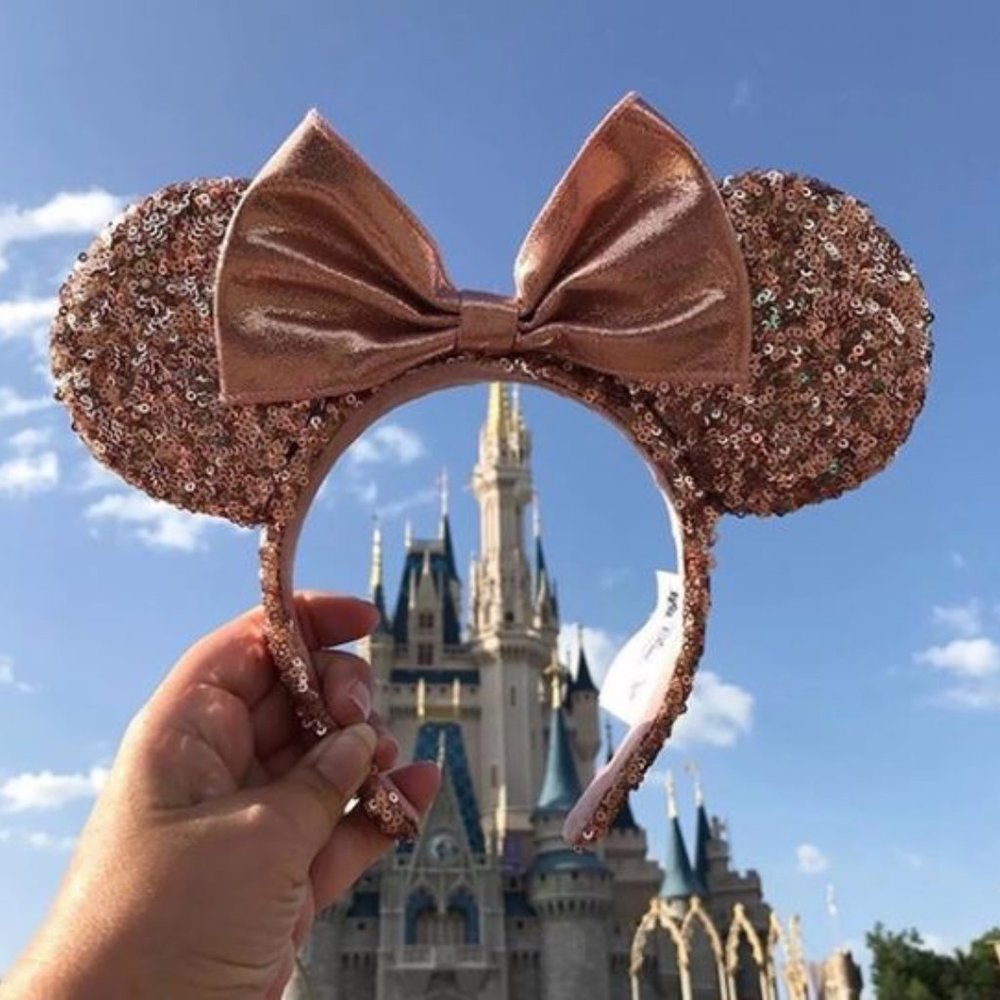 Disney Rose Gold Minnie Mouse Ears